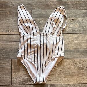 Striped One-Piece Swimsuit Cupshe brand